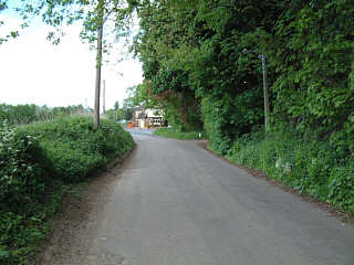 The road outside the 'Ann Berry Kennels'